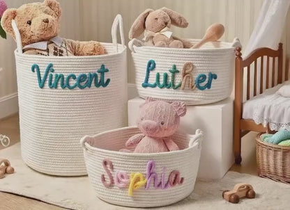 Extra Large Personalized Handmade Basket